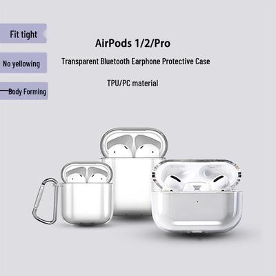 Funda rígida transparente para AirPods Pro 2, Compatible con AirPods 3 y 4, Cubierta protectora suave