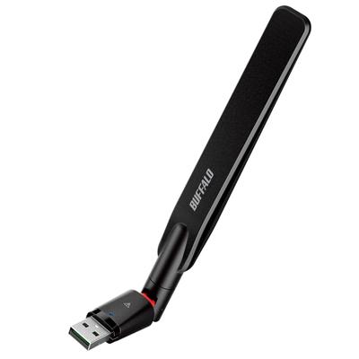 Buffalo WiFi Wireless LAN Handset Adapter External Antenna USB Gen1 WPA3 866Mbps/433Mbps 11ac/n/a/g/b 3.2 WI-U3-866DHP/N