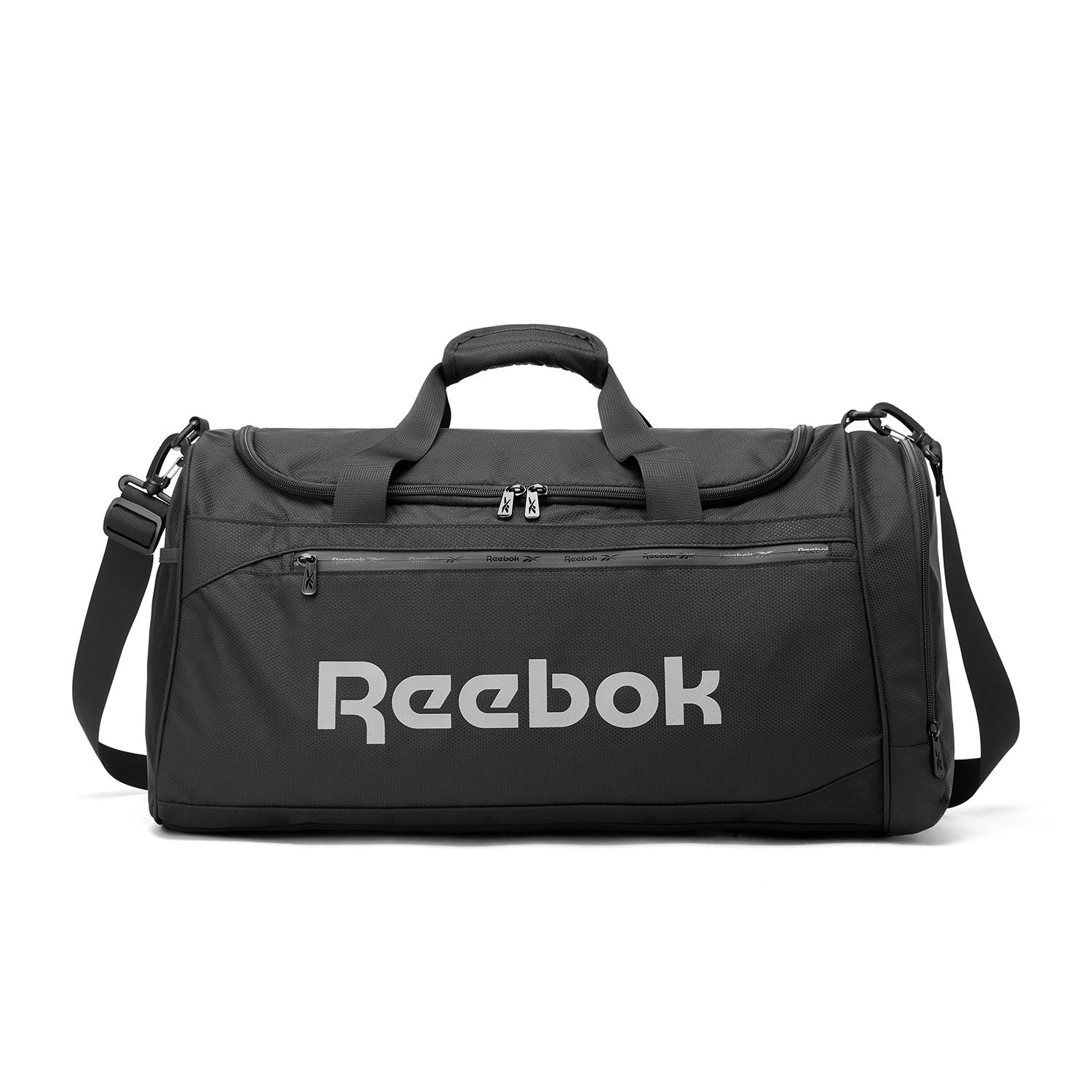Reebok 40 л Тканевая дорожная сумка Унисекс Обсидианово-черный RB250711M