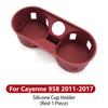 For Porsche Cayenne Macan Car Cup Holder Silicone Center Console Bottle Holder Insert Anti Slip Drink Organizer Auto Accessories