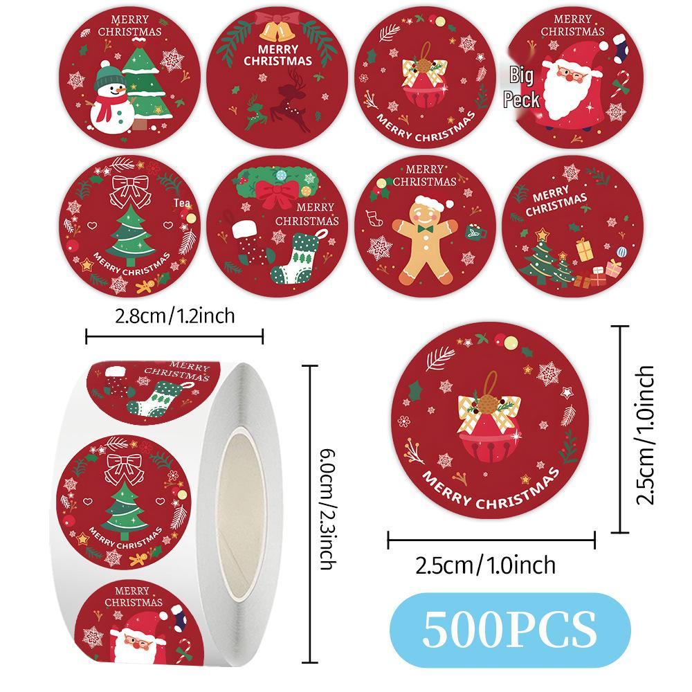 103 Cute Cartoon Animal Christmas Stickers for Envelopes, Gift Bags, and Water Cups