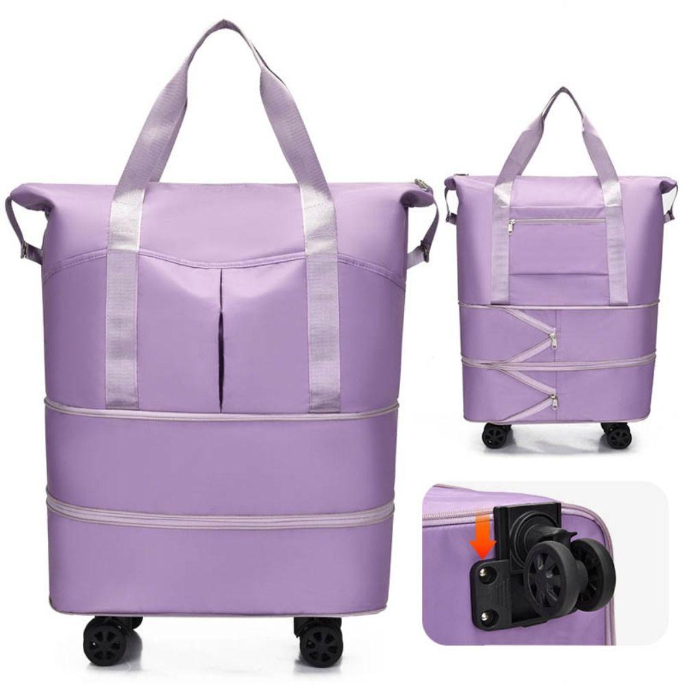 

Розширюваний речовий рюкзак Нові складні сумки для багажу на плечах з колесами Сумочка з кількома кишенями Сумка для багажу на роликах