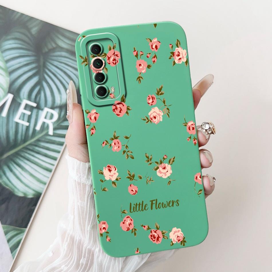 For Huawei P Smart 2021 Case Huawei Y7A PPA-LX3 PPA-LX1 PPA-LX2 Elegant Printing Soft Silicone Shockproof Phone Cases