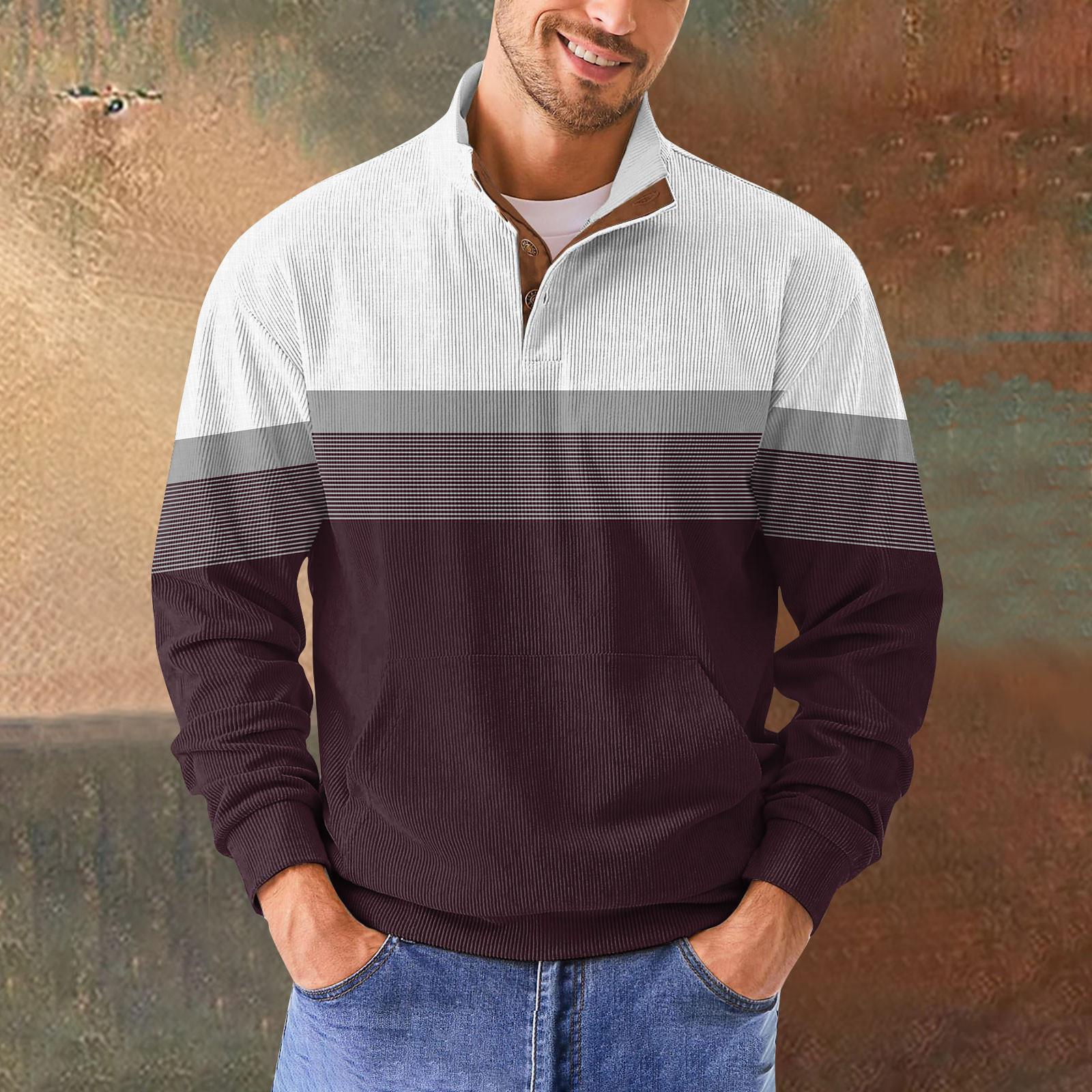 

Мужская повседневная толстовка в стиле ретро с градиентным принтом XL светло-коричневого