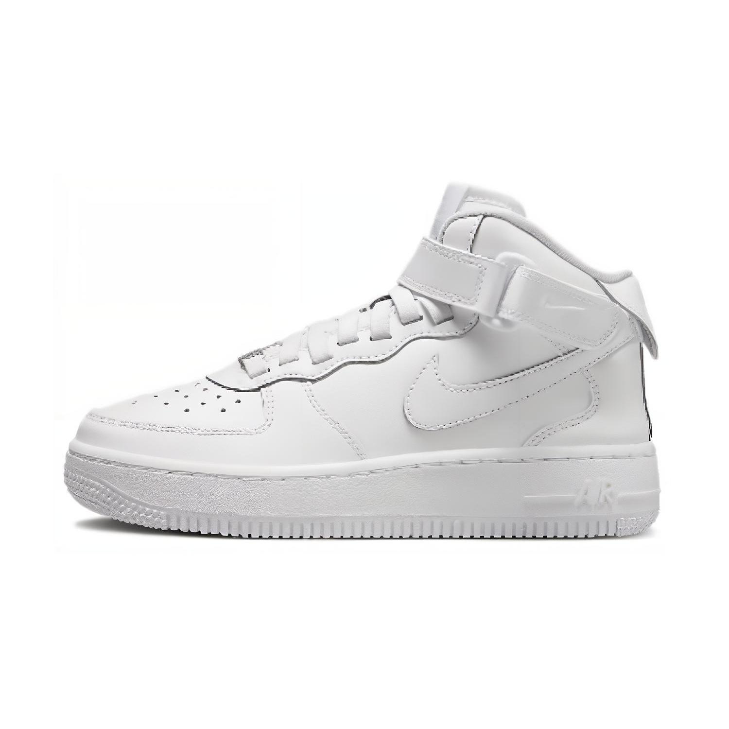 (GS) Nike Air Force 1 Mid EasyOn SE Triple White Kids FN1193-111 EU 35.5