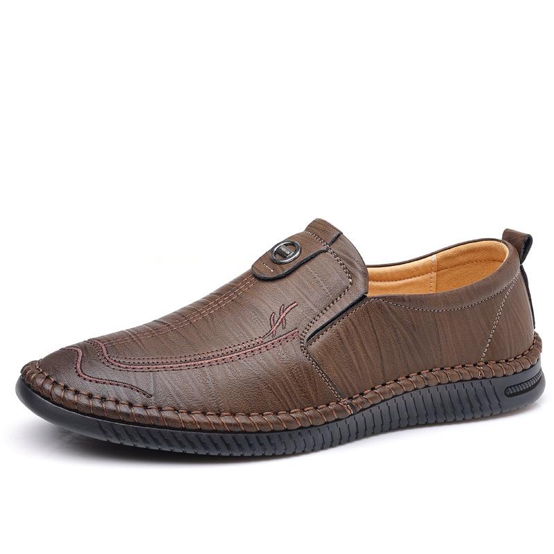 

2025 spring new men s shoes soft leather men s casual leather shoes one-pedal shoes driving shoes 2025 direct sales 44