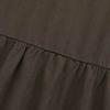 Women Maxi Skirt High Waist Ruffle Splicing Large Hem Long Skirt Pure Color