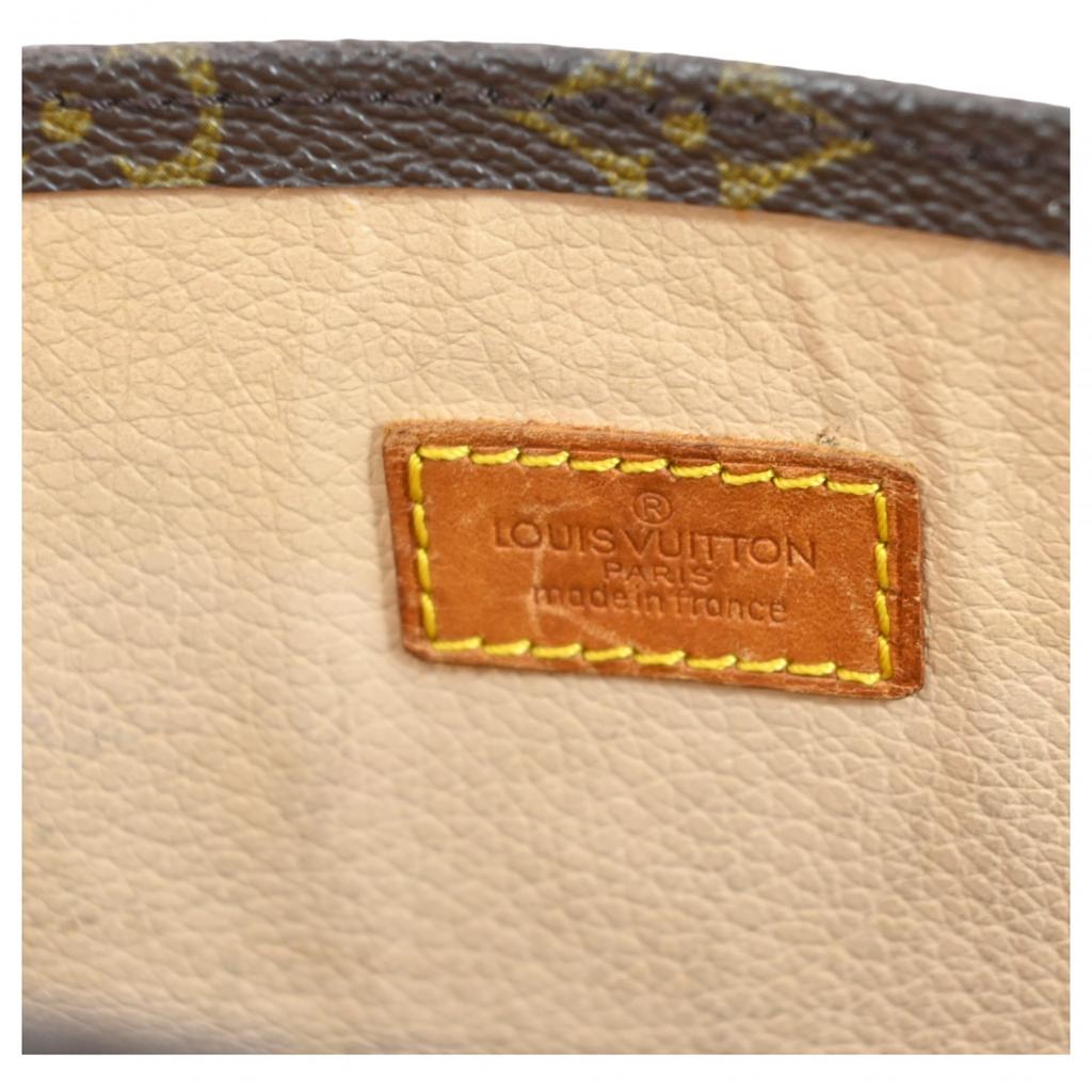 Auth LOUIS VUITTON Monogram Sac Plat Tote Bag Brown PVC M51140 Lv9929ss
