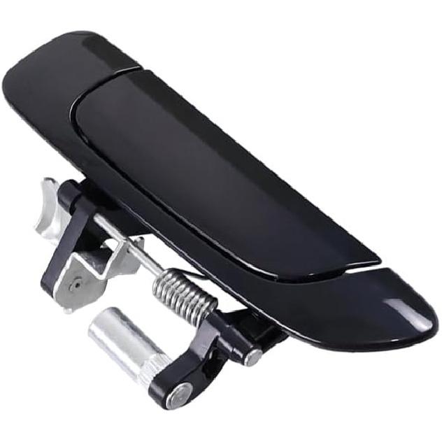 Black No Painted Front Rear Exterior Door Outer Handle Compatible With Honda Civic 2001 2002 2003 2004 2005 (Front Left)