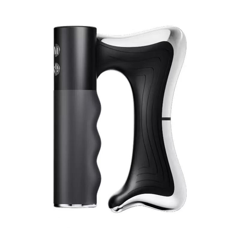 Multi-functional Gua Sha Electric Muscle Massage Gun with EMS Vibration for Fitness and Soreness Relief