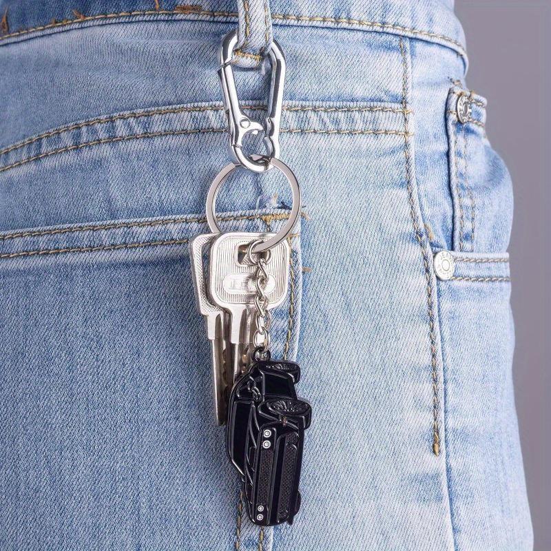 1PC Three-dimensional Car Keychain Creative Zinc Alloy Enamel Pendant Metal Keychain