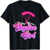 Skydive Girl Fallschirmspringen Mädchen Extremsport Fallschirm T-Shirt(1)