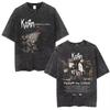 Sommer-Heißverkauf Gewaschen Vintage Korn Tour 2026 Merch T-Shirt Unisex Gothic Rock Popmusik T-Shirt Y2k Baumwolle Übergroße T-Shirts