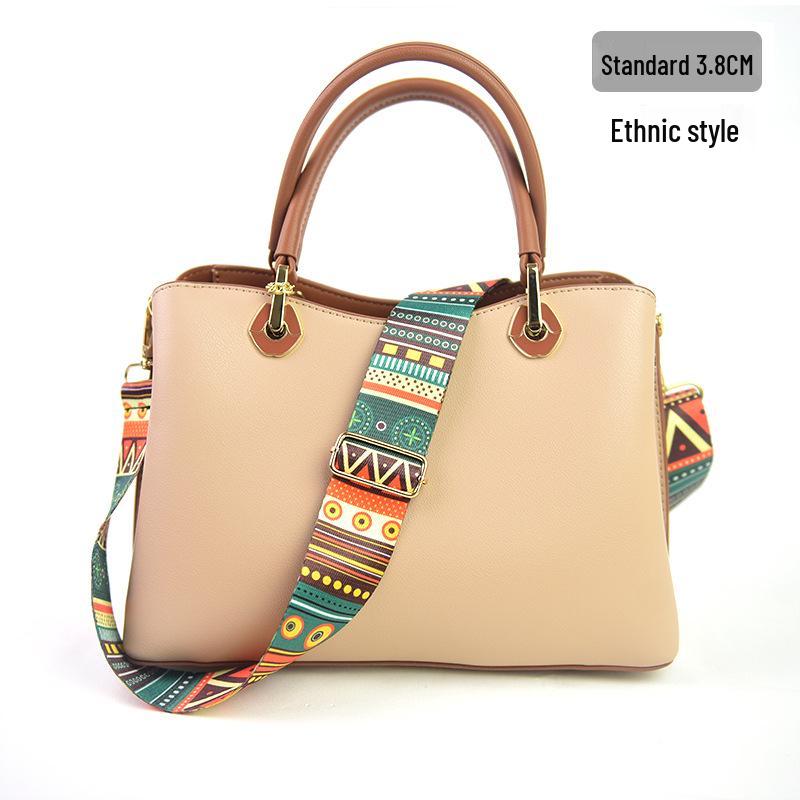 

Жіноча етнічна вишита регульована сумка кросбоді з жаккардовим ременем 75-125cm