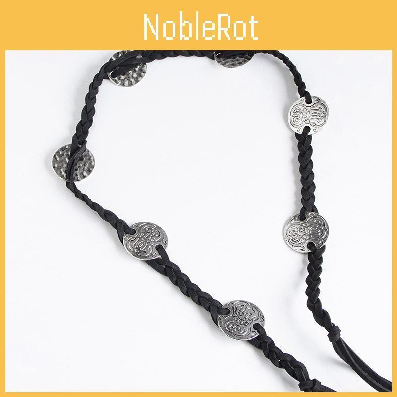 Style Bohemian Metal Decor Knot Design Women Casual Woven Belt For Daily