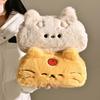 Kawaii Cat Printed Pencil Case Funny Cat Plush Cat Stationer Bag  Student Stationery