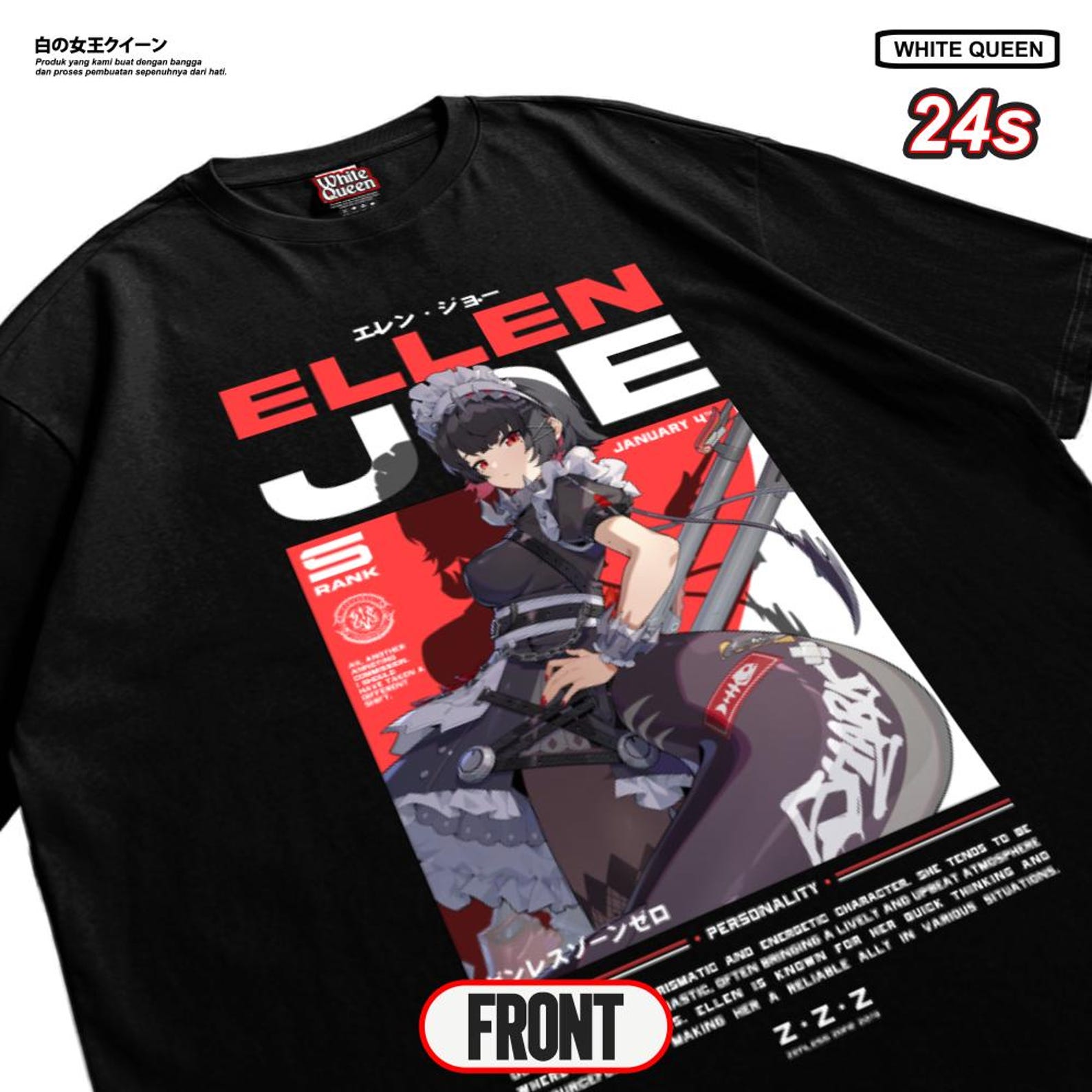 Zenless Zone Zero Ellen Joe T-Shirt – Anime Game Graphic Tee 3XL