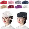 Flight Attendant Hat for Kids Adults Air Hostess Party Cosplay Costume Cosplay Stewardess Hat for Halloween Party