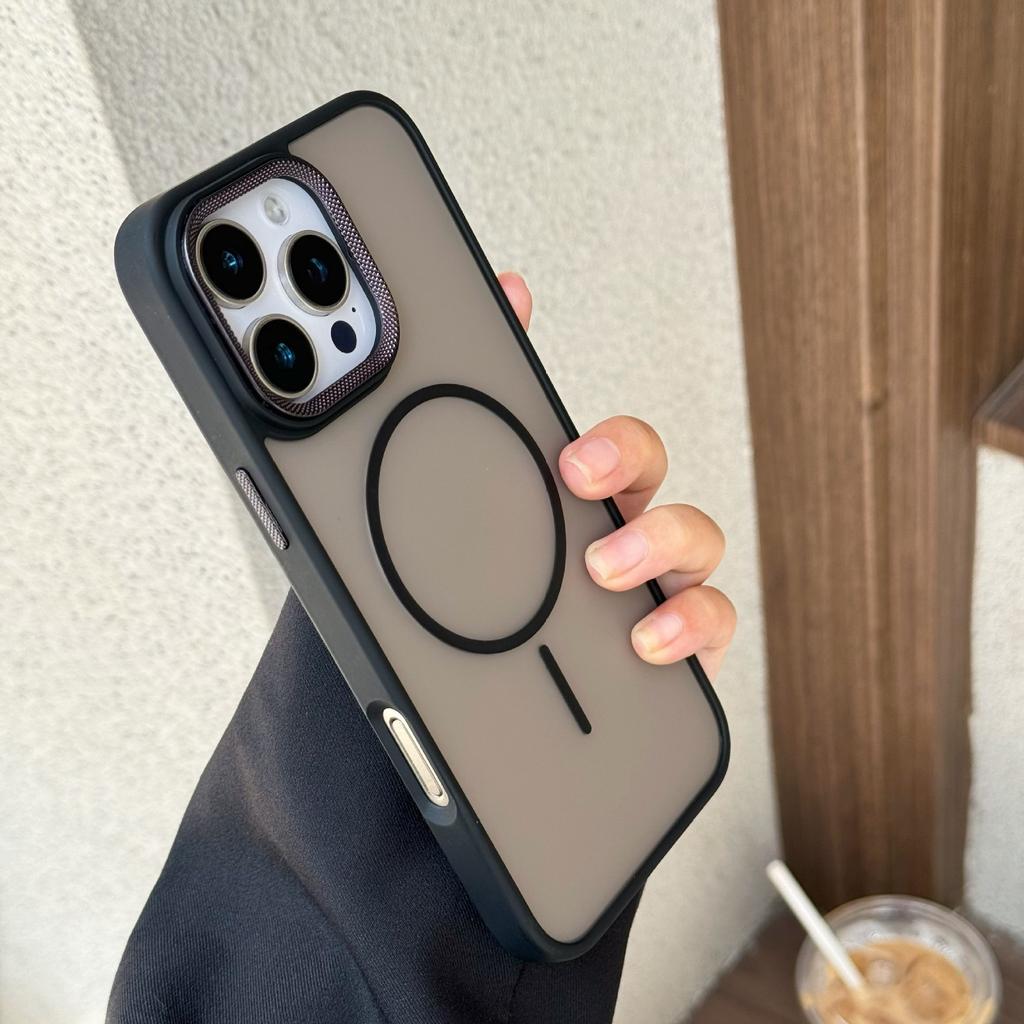 The New Diamond-textured Fine Ring with Strong Magnetic Attraction for IPhone15PROMAX Is Suitable for The Matte Skin Feel Phone Case of IPhone 16