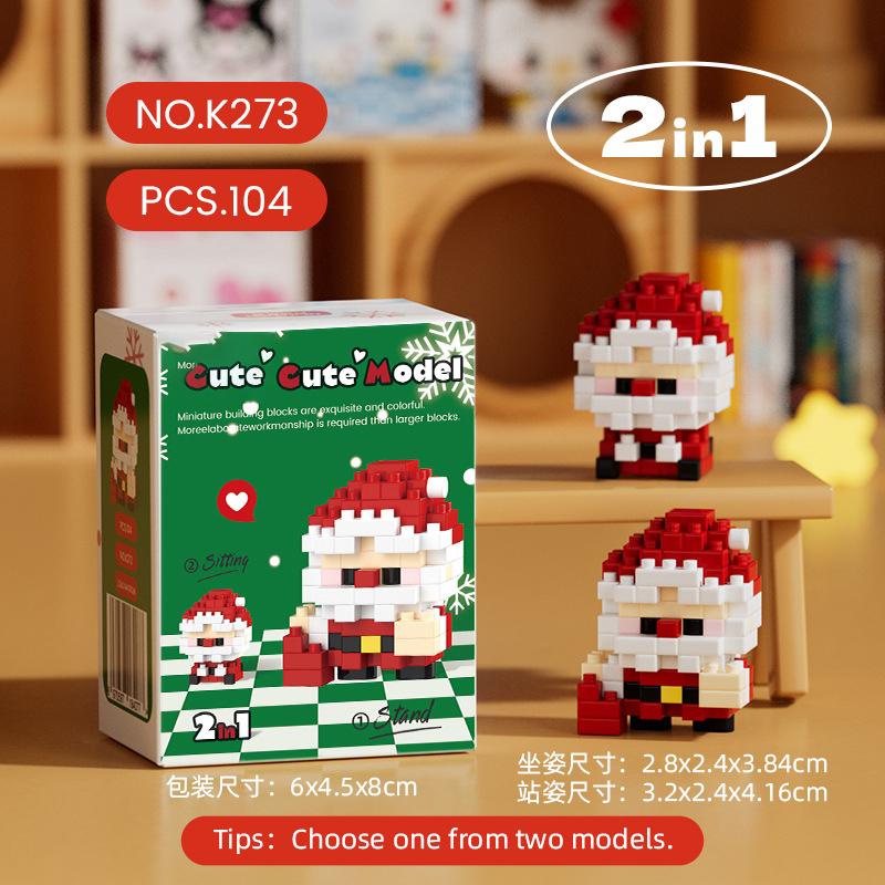 

Christmas Gifts Reindeer Mini Building Blocks for Children Girl 6 Year Old christmas winter village mini blocks construction set