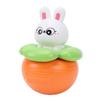 Baby Wobble Toy Multifunctional Bell Sensory Developmental Early Education Infant Roly Poly Wobbler Toy Rabbit Carrot