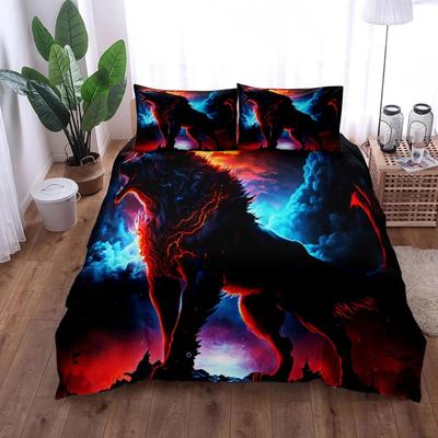 3D Geist Wolf Nacht Bettbezug Set King Queen Doppel Full Twin Einzelgröße Bettwäsche SetHigh End Bettdeckenbezug Anpassung