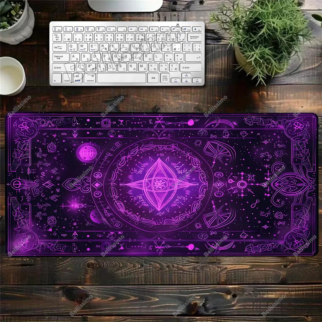 Art Moon Tarot Card Mouse Pad HD Black PC Gamer Constellation XXL Kawaii Accessories Big Carpet Home Office Setup Desk Mousepads
