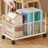 Mesh Rolling File Cart Organizer with Handle Multifunctional Portable Wheels Storage
