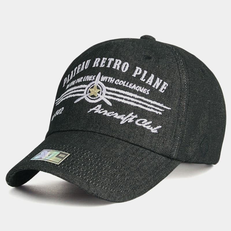 

PLATEAU Oversized Denim Ball Cap XL PLATEAU RP DENIM BLACK FREE
