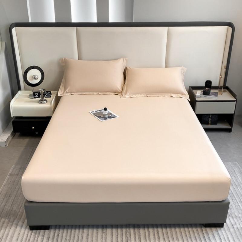 

Новый матрас из стиранного ледяного шелка, приятного к коже, двуспальная кровать Simmons, однотонный простой защитный чехол для матраса 180x200cm (height 30cm) шампанского