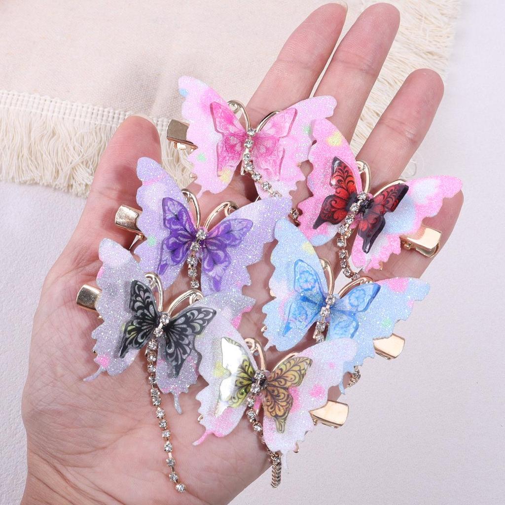Exquisite Butterfly Hair Clip for Women & Children: High-End National Style Accessory