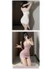 Xianyi Pure Desire Lace Splice Sexy Bodycon Sling Dress - Solid Color Sleepwear 689