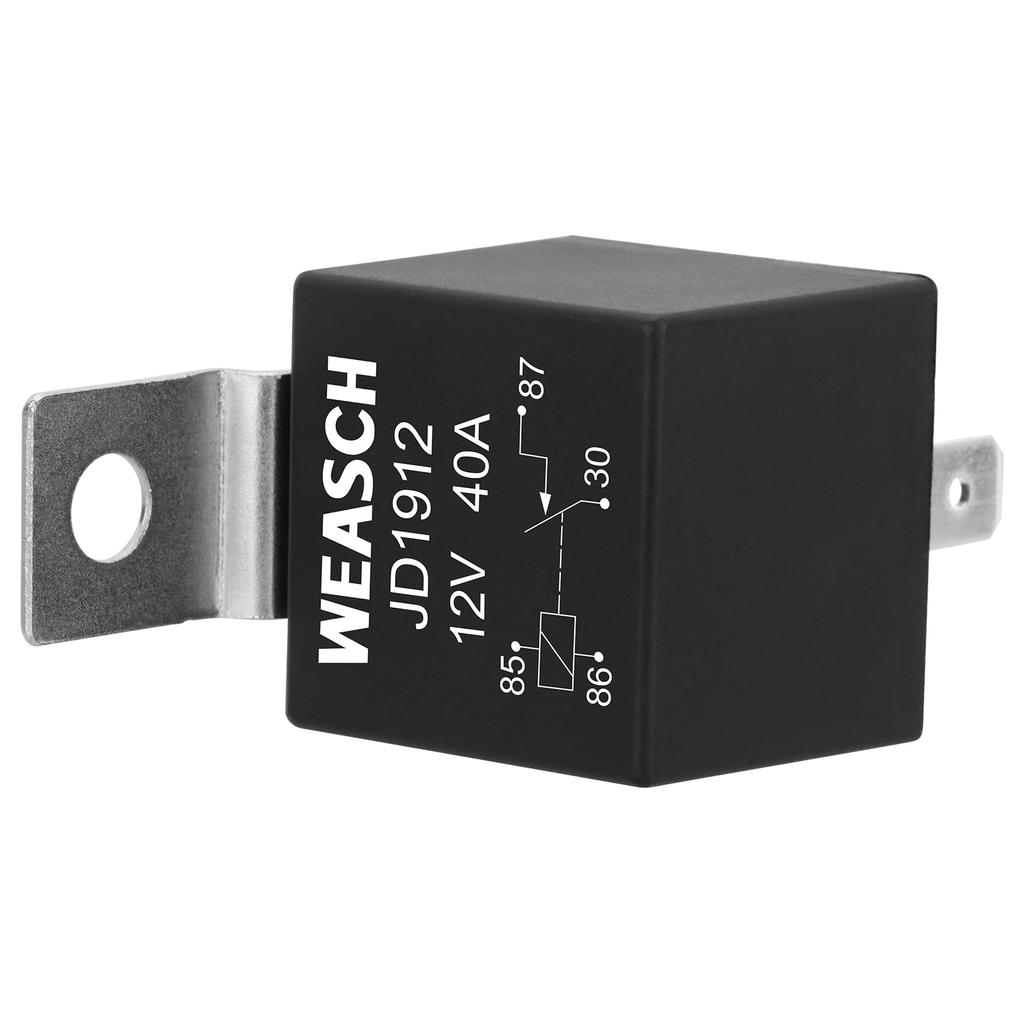 Weasch JD1912 Car Relay 40A 4 Pin SPST Auto Switch and Starter Waterproof
