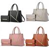High Quality PU Leather Ladies Hand Bags Big Size Handle Design Leather Shoulder Bag Shoulder Strap Big Tote Handbag Women Girls