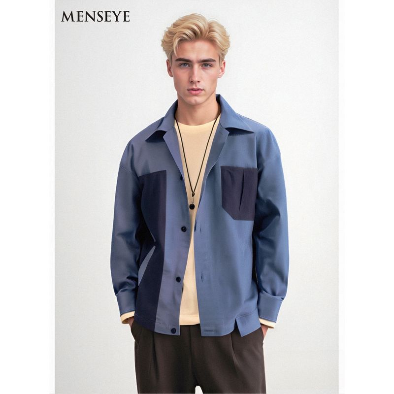 Menseye Men's Versatile Casual Shirt Jacket