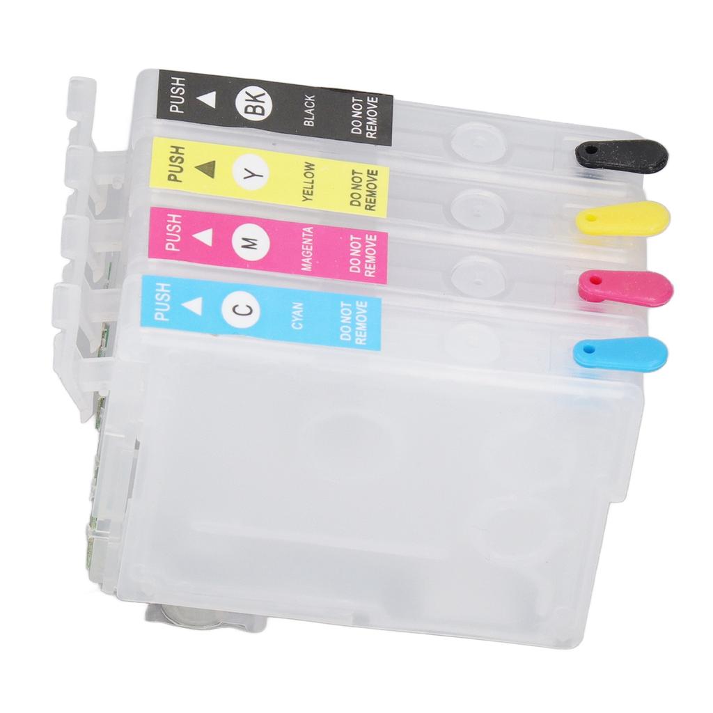 4 Colors Ink Cartridge with Permanent Chip Refill Printing Boxes Black Cyan Magenta Yellow T1811 T1812 T1813 T1814