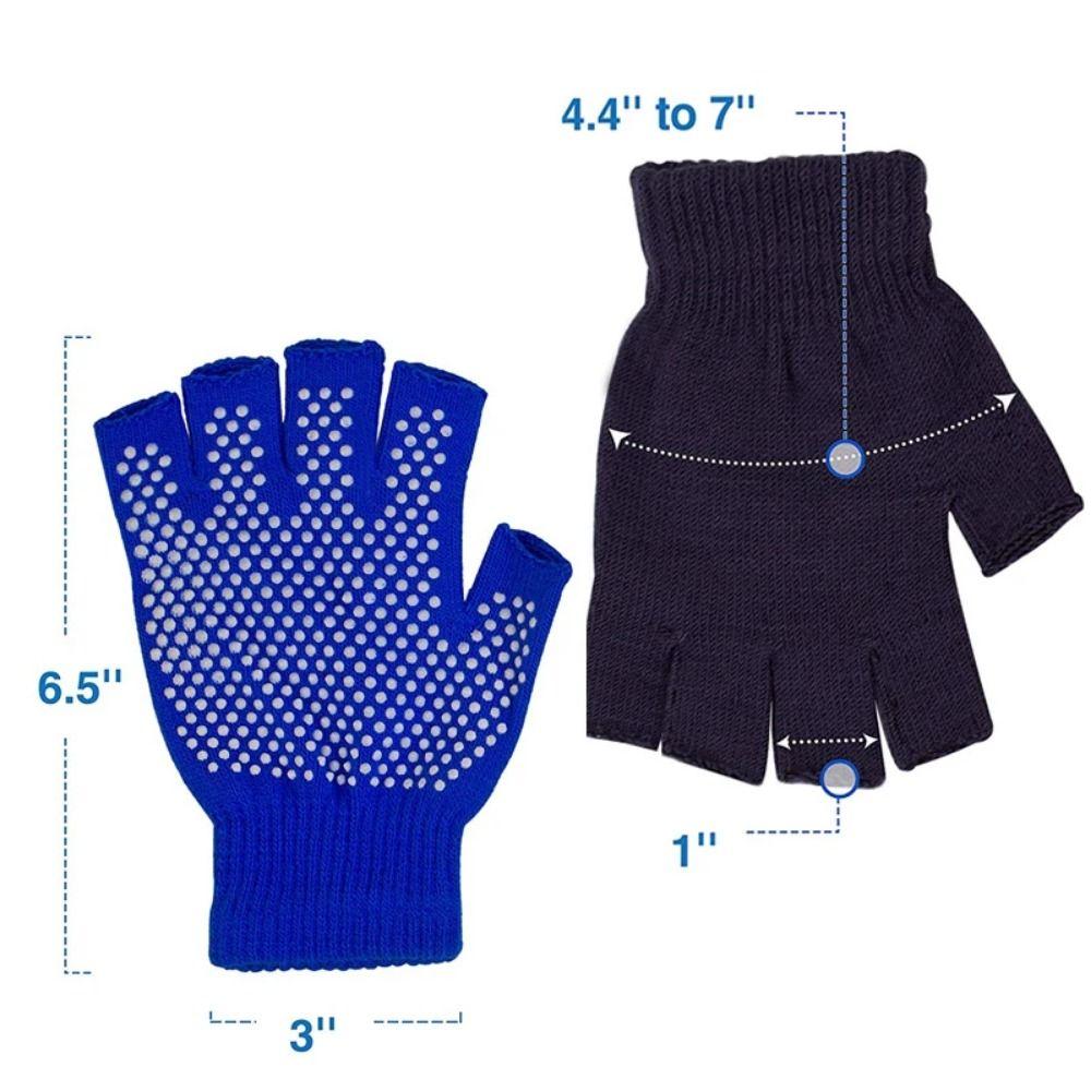 1Pair Warm Half-finger Gloves Women Men Open-fingered Gloves Unisex Yoga Gloves