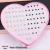 Women's Heart Stud Earrings Set in Acrylic Resin - Boxed Jewelry Accessory