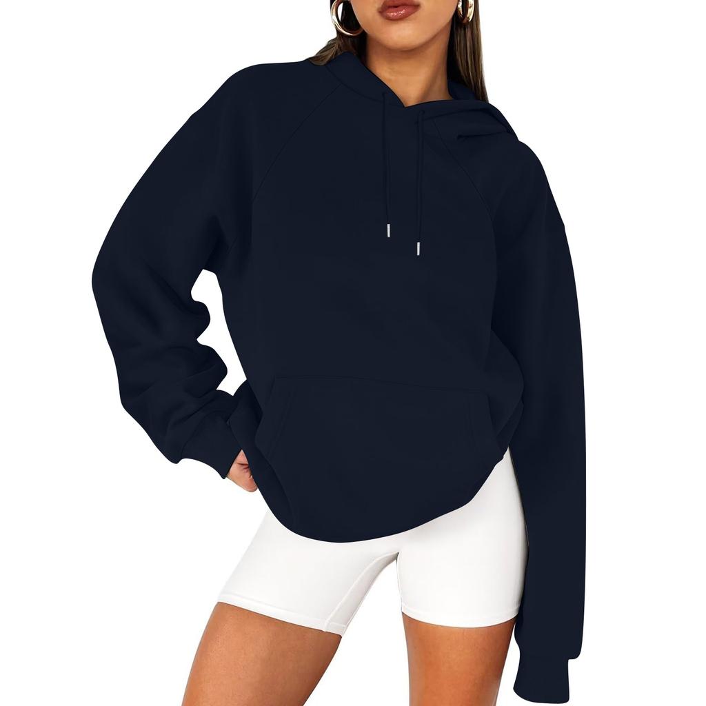 Dicker Kapuzenpullover mit langen Ärmeln für Damen für den Herbst