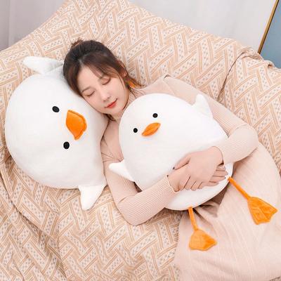 Cute Squishy White Duck Plush Toys Stuffed Lovely Animal Pillow Hug Sleeping Cushion Children Baby Birthday Gifts