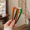Acetate U Shaped Hair Pin for Women French Twist Hair Fork Tortoiseshell Bun Stick Korean Vintage Updo Hair Accessories for Buns