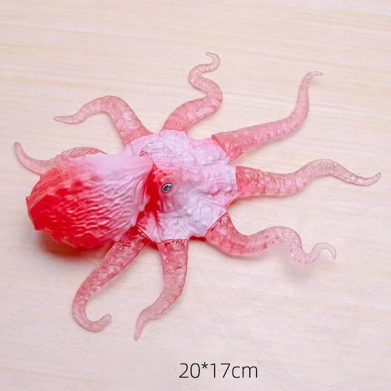 Simulation Realistic Animal Funnytoys Sea Life Octopus Stretchy Model Toy Animal Model Gift