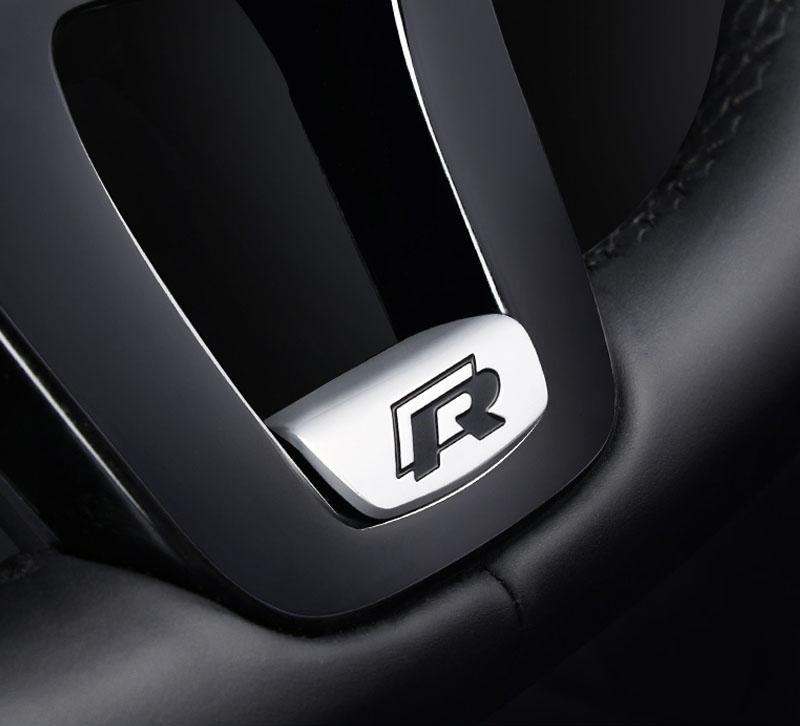 Hot 1Pcs VW Car Steering Wheel Decorative Cover R Line Emblem Sticker For Volkswagen R-Line R GTI Polo T5 T-ROC Golf Passat Scir