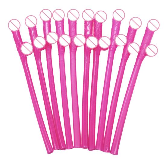 10Pcs Novelty Bachelorette Party Straws Disposable Excellent Wedding Hen Night Supplies Straw