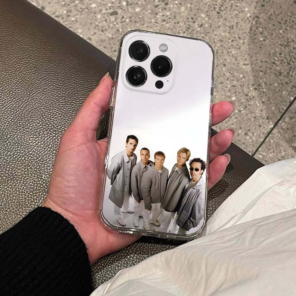 B-Backstreet Boys BSB Transparent Soft Cover Phone Case For iPhone 17,16,15,14,13,12,11 Pro,Max,Plus,X,XS,XR,SE4,E Mini