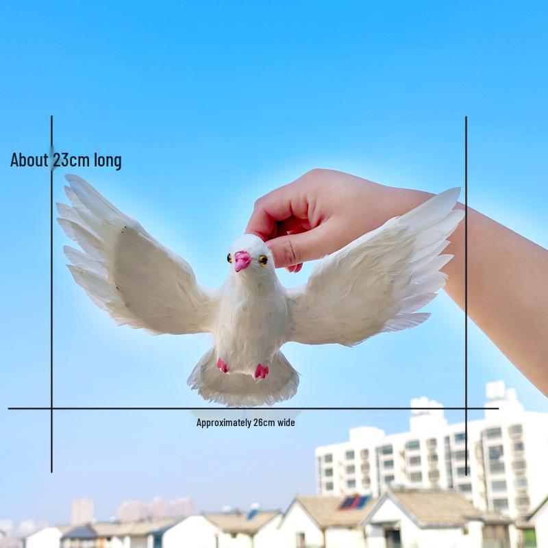 Realistic Pigeon Ornaments: Fake Pigeon Dolls, Wedding Decor, Animal Models, Peace Bird Props