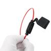 5pcs Inline ATC ATO Flat Fuse Holder 20A Waterproof Dustproof 6 Fuse for Car (1 Each of 3A/5A/7.5A/10A/15A/20A)