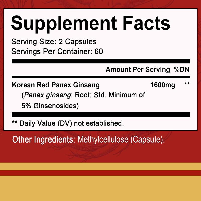 An Energy-boosting Dietary Supplement. Helps Maintain Good Memory. 120 Capsules.