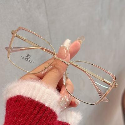 European American Style Cat Eye Glasses Frames Anti Blue Light Women Eyewear New Stylish Glass Frame for Women