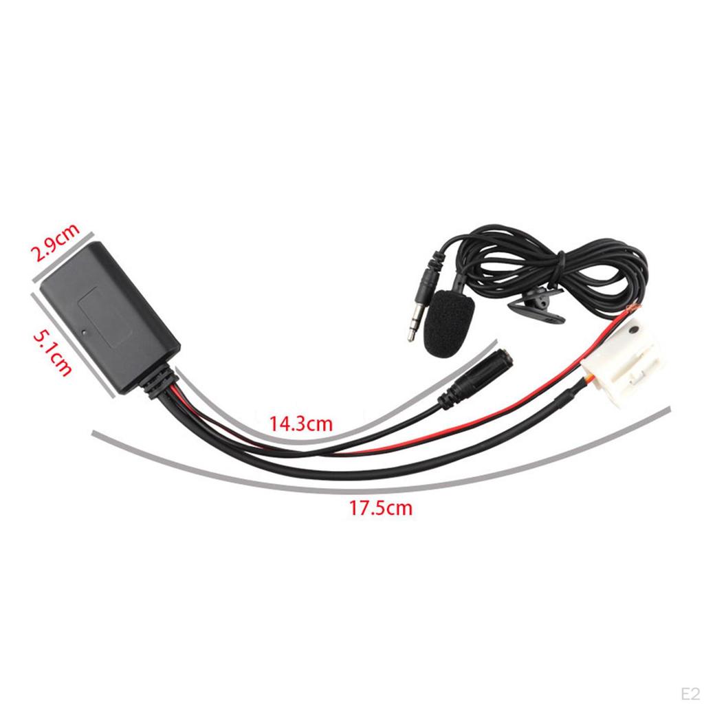 Car Module AUX In Wire Connector Adapter with Microphone ,Radio Stereo Cable ,Audio